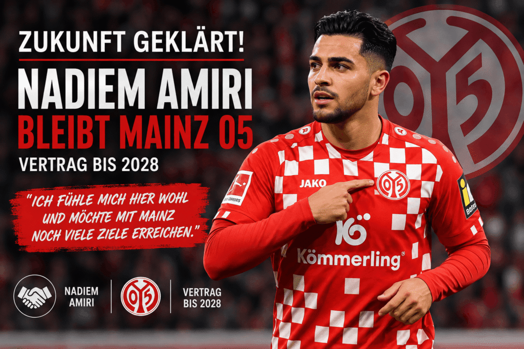 Nadiem Amiri bekennt sich zu Mainz 05: Nationalspieler setzt klares Zeichen für die Zukunft nadiem amiri